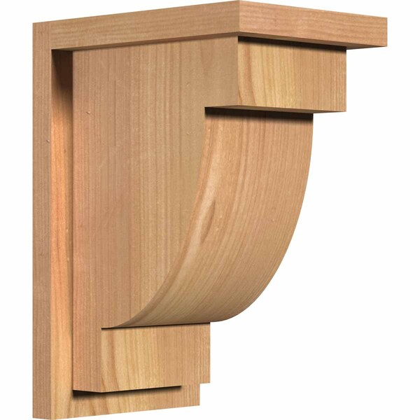 Ekena Millwork Alpine Smooth Corbel w/Backplate, Western Red Cedar, 7 1/2"W x 10"D x 14"H COR08X10X14ALP01SWR - main
